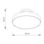 it-Lighting Teton 56W 3CCT LED Fan Light in White Color 101001020