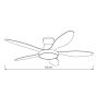 it-Lighting Denali 24W 3CCT LED Fan Light in Grey and wooden Color 102000730