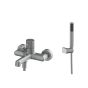 Orabella Terra Gun Metal Light - Single lever bath shower mixe 10309