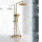 Orabella Oval Brushed gold - Στήλη ντουζ με στρόγγυλη κεφαλή Φ250 10473