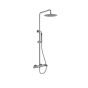 Orabella Oval Gun metal light - Στήλη ντουζ με στρόγγυλη κεφαλή Φ250 10485