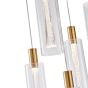 ΦΩΤΙΣΤΙΚΟ ΚΡΕΜΑΣΤΟ ΓΥΑΛΙ 5ΦΩΤΟ LED 38W 4400Lm 3000K Φ350x1930mm ΔΙΑΦΑΝΕΣ ARTE ILLUMINA VIAL Eurolamp 144-15101