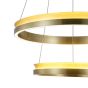 ΦΩΤΙΣΤΙΚΟ ΚΡΕΜΑΣΤΟ ΣΤΡΟΓΓΥΛΗ LED 80W 4800Lm 3000K 600X1500mm ΧΡΥΣΟ ARTE ILLUMINA SERENITY Eurolamp 144-18062
