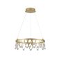 ΦΩΤΙΣΤΙΚΟ ΚΡΕΜΑΣΤΟ ΟΒΑΛ LED 50W 3000Lm 3000K Φ600X1500mm ΧΡΥΣΟ ARTE ILLUMINA LEVATE Eurolamp 144-18081