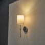 ΑΠΛΙΚΑ ΤΟΙΧΟΥ ΥΦΑΣΜΑ 1XE14 Max15w 180Χ130Χ400mm ΛΕΥΚΟ ARTE ILLUMINA VELI Eurolamp 144-24050