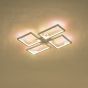 ΦΩΤΙΣΤΙΚΟ ΟΡΟΦΗΣ ΑΛΟΥΜΙΝΙΟ LED 36W 1400Lm 3000K 448X578mm ΜΑΥΡΟ ARTE ILLUMINA SQUARE Eurolamp 144-46061