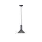 ΦΩΤΙΣΤΙΚΟ ΚΡΕΜΑΣΤΟ TΣΙΜΕΝΤΟ-ΜΕΤΑΛΛΟ ΜΟΝΟΦΩΤΟ 1xΕ27 Max 15W Φ210X1720mm ΜΑΥΡΟ ARTE ILLUMINA SCOURO Eurolamp 144-50004