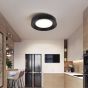 ΠΛΑΦΟΝΙΕΡΑ ΜΕΤΑΛΛΟ-ΑΚΡΥΛΙΚΟ LED 40W 3042Lm 3000K Φ500X100mm ΜΑΥΡΟ ARTE ILLUMINA UPON Eurolamp 144-51044