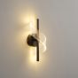 ΑΠΛΙΚΑ TOIXOY ΑΚΡΥΛΙΚΟ LED 8W 720Lm 3000K 300X130mm ΜΑΥΡO ARTE ILLUMINA SILK Eurolamp 144-58008