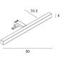 ΦΩΤΙΣΤΙΚΟ ΜΠΑΝΙΟΥ ΠΛΑΣΤΙΚΟ LED 7W 650Lm 4000Κ 500X103X40 ΑΣΗΜΙ (2τρόποι στήριξης) ARTE ILLUMINA DIPLO Eurolamp 144-80501
