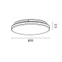 ΠΛΑΦΟΝΙΕΡΑ ΟΡΟΦΗΣ 18W 1900Lm 3CCT (3000-4000-6500K) Φ310mm 3CCT IP20 ΛΕΥΚΗ ARTE ILLUMINA NUIVIA Eurolamp 145-20070