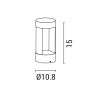 ΑΠΛΙΚΑ ΤΟΙΧΟΥ LED UP-DOWN 9W 3000K IP54 108X150mm ΜΑΥΡΟ ARTE ILLUMINA Eurolamp 145-20249
