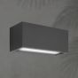 ΑΠΛΙΚΑ ΤΟΙΧΟΥ 1XΕ27 250X110X10 IP54 ΓΡΑΦΙΤΗ UP DOWN ARTE ILLUMINA AMIGO Eurolamp 145-20634