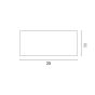 ΑΠΛΙΚΑ ΤΟΙΧΟΥ 1XΕ27 250X110X10 IP54 ΛΕΥΚΗ UP DOWN ARTE ILLUMINA AMIGO Eurolamp 145-20638