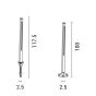 ΚΟΛΩΝΑΚΙ ΑΛΟΥΜΙΝΙΟΥ15W 25X1000mm IP65 3000K ΜΑΥΡΟ ARTE ILLUMINA Eurolamp 145-20653