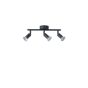 ΣΠΟΤ ΚΙΝΗΤΟ ΜΕΤΑΛΛΟ 3ΦΩΤΟ 3XGU10 Max 7W 300X80X125mm ΜΑΥΡΟ ARTE ILLUMINA VORRAS Eurolamp 145-25237