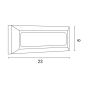 ΦΩΤΙΣΤΙΚΟ ΤΟΙΧΟΥ SLIM LED 4W IP65 230V 3CCT 230X80mm  PRO ΜΑΥΡΟ ARTE ILLUMINA Eurolamp 145-52071