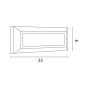 ΦΩΤΙΣΤΙΚΟ ΤΟΙΧΟΥ SLIM LED 4W IP65 230V 3CCT 230X80mm PRO ΓΚΡΙ ARTE ILLUMINA Eurolamp 145-52072
