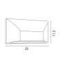 ΑΠΛΙΚΑ ΤΟΙΧΟΥ LED SLIM 6W IP65 220-240V 4000K 220X51X113mm ΛΕΥΚΟ PRO ARTE ILLUMINA Eurolamp 145-52074