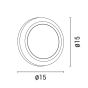 ΦΩΤΙΣΤΙΚΟ ΤΟΙΧΟΥ ΟΒΑΛ LED 4W 150X150X27 3CCT IP65 ΓΚΡΙ ARTE ILLUMINA Eurolamp 145-52106