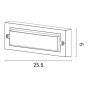 ΦΩΤΙΣΤΙΚΟ ΤΟΙΧΟΥ LED 6W 255X42X90 3CCT IP65 ΛΕΥΚΟ ARTE ILLUMINA SENARIO Eurolamp 145-52112