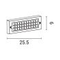 ΦΩΤΙΣΤΙΚΟ ΤΟΙΧΟΥ LED 6W 255X30X90 3CCT IP65 ΓΡΑΦΙΤΗΣ ARTE ILLUMINA SENARIO Eurolamp 145-52119