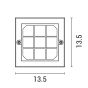 ΦΩΤΙΣΤΙΚΟ ΤΟΙΧΟΥ LED 6W 135X135X32 3CCT IP65 ΜΑΥΡΟ ARTE ILLUMINA SENARIO Eurolamp 145-52121