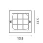 ΦΩΤΙΣΤΙΚΟ ΤΟΙΧΟΥ LED 6W 135X135X32 3CCT IP65 ΓΚΡΙ ARTE ILLUMINA SENARIO Eurolamp 145-52122