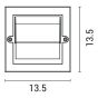 ΦΩΤΙΣΤΙΚΟ ΤΟΙΧΟΥ LED 6W 135X135X55 3CCT IP65 ΛΕΥΚΟ ARTE ILLUMINA SENARIO Eurolamp 145-52124