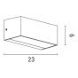 ΦΩΤΙΣΤΙΚΟ ΤΟΙΧΟΥ LED 12W 230X90X100 3CCT IP65 ΛΕΥΚΟ ARTE ILLUMINA LIMA Eurolamp 145-52128