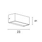 ΦΩΤΙΣΤΙΚΟ ΤΟΙΧΟΥ LED 12W 230X90X100 3CCT IP65 ΜΑΥΡΟ ARTE ILLUMINA LIMA Eurolamp 145-52129