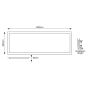 ΦΩΤΙΣΤΙΚΟ BACKLIT UGR19 120X30 27-34-40-45W 4000Κ 220-240V ΛΕΥΚΟ Eurolamp 145-56234