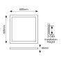 ΦΩΤΙΣΤΙΚΟ ΧΩΝΕΥΤΟ BACKLIT UGR19 36W 220-240V 4000Κ 60X60 ΛΕΥΚΟ PLUS Eurolamp 145-56331