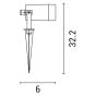 ΣΠOT ΚΗΠΟΥ ΠΛΑΣΤΙΚΟ 1xGU10 Max5W IP65 ΜΑΥΡΟ ARTE ILLUMINA Eurolamp 145-82021