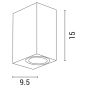 ΑΠΛΙΚΑ ΤΟΙΧΟΥ UPDOWN ΤΕΤΡΑΓΩΝΗ 2xGU10 Max5W 147x70x90mm IP65 ΓΡΑΦΙΤΗΣ ARTE ILLUMINA Eurolamp 145-82077