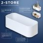 Tiger 2-Store Επιτοίχιο Ράφι 25 cm White 1500010146 1500010146