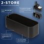 Tiger 2-Store Επιτοίχιο Ράφι 25 cm Black 1500010746  1500010746
