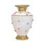 ΒΑΖΟ ΚΕΡΑΜΙΚΟ ΛΕΥΚΟ-ΧΡΥΣΟ 22x22x31cm Eurolamp 819-01510
