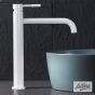 Μπαταρία Νιπτήρα Υψηλή με Βαλβίδα Clic-Clac Τech La Torre White Matt 12507-300