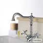 Μπαταρία Νιπτήρα με Αυτόματη Βαλβίδα Princeton Bugnatese Chrome 834-100
