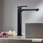Μπαταρία Νιπτήρα Υψηλή με Βαλβίδα Clic-Clac Quadra Eurorama Black Matt 144309P-400