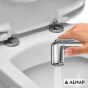 Σύστημα Μπιντέ Flush-Ι, μόνο κρύο, για λεκάνη κρεμαστή και υψηλής πίεσης, Almar  Chrome E136004-100