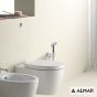 Σύστημα Μπιντέ Flush-Ι, μόνο κρύο, για λεκάνη κρεμαστή και υψηλής πίεσης, Almar  Chrome E136004-100