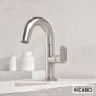 Μπαταρία Νιπτήρα με Βαλβίδα Clic-Clac Slim Vicario Inox 500010-110