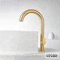 Μπαταρία Νιπτήρα Υψηλή με Βαλβίδα Clic-Clac Slim Vicario Brushed Gold 500041-201
