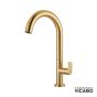Μπαταρία Νιπτήρα Υψηλή με Βαλβίδα Clic-Clac Slim Vicario Brushed Gold 500041-201