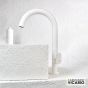 Μπαταρία Νιπτήρα Υψηλή με Βαλβίδα Clic-Clac Slim Vicario White Matt 500041-300