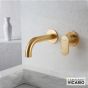 Μπαταρία Νιπτήρα Τοίχου Slim Vicario Brushed Gold 500045-201