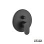 Μίκτης Εντοιχισμού 2 Εξόδων Slim Vicario Black Matt 500050D-400