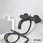 Μπαταρία Λουτρού Slim Vicario Black Matt 500100-400